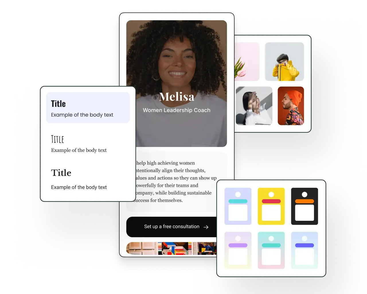 Buffer Start Page social bio with custom theming, images, and links.